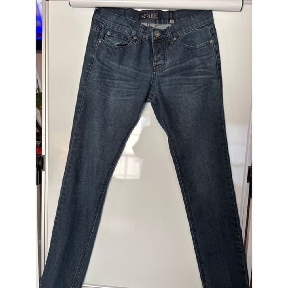 RUDE denim blue jeans women's 28 Skinny‎